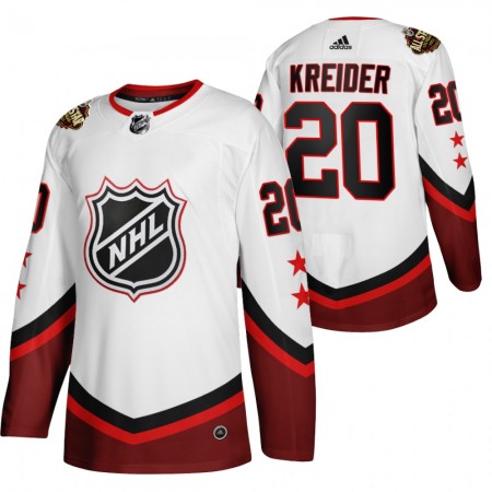 Herren Eishockey New York Rangers Trikot Chris Kreider 20 2022 NHL All-Star Weiß Authentic